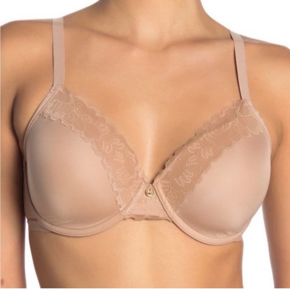 Natori Refined Contour Lace Trim Underwire Bra - Picture 2 of 9